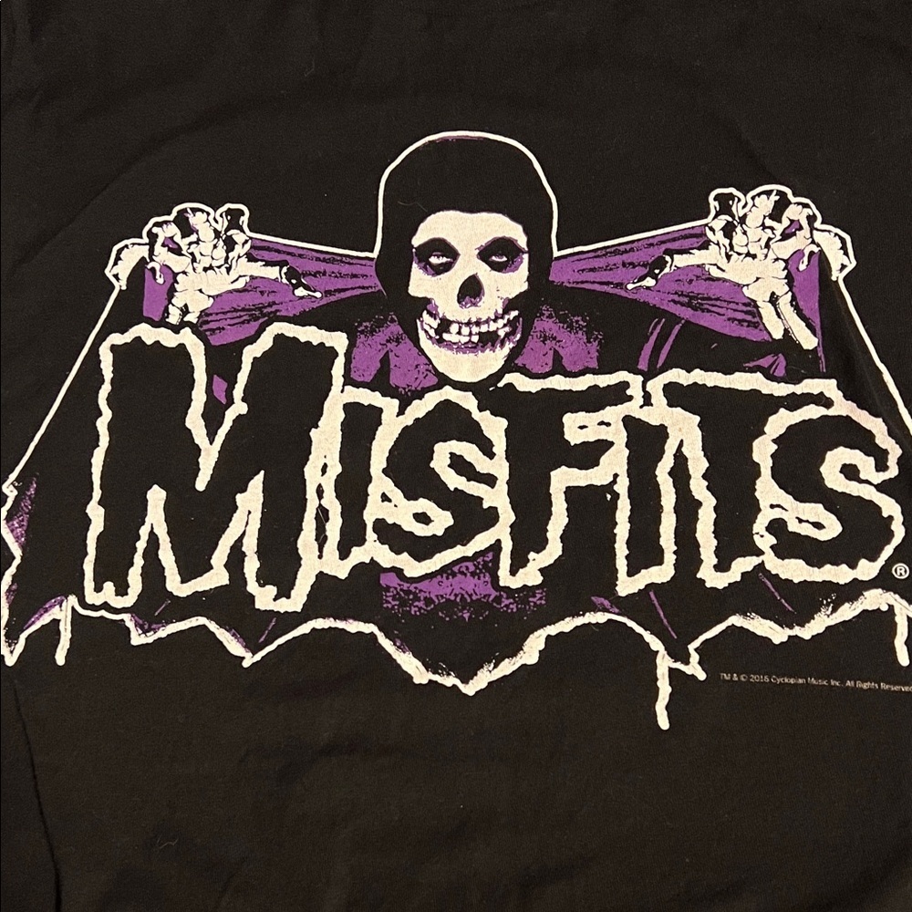 Tultex Black Misfits Short Sleeve Tee 2016 M